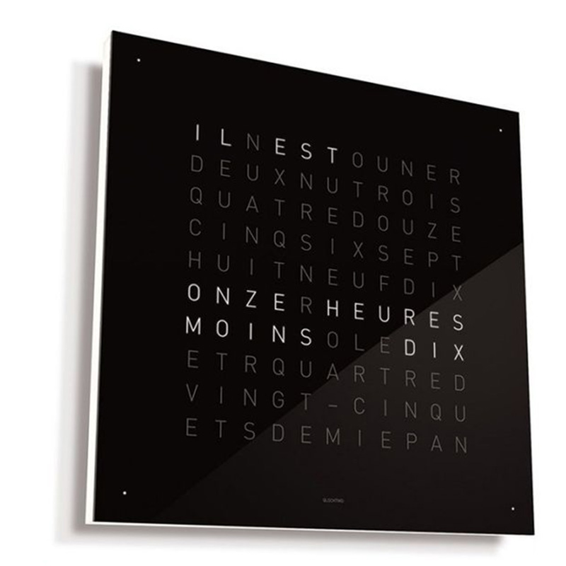 Horloge, Biegert & Funk — Noir réglisse