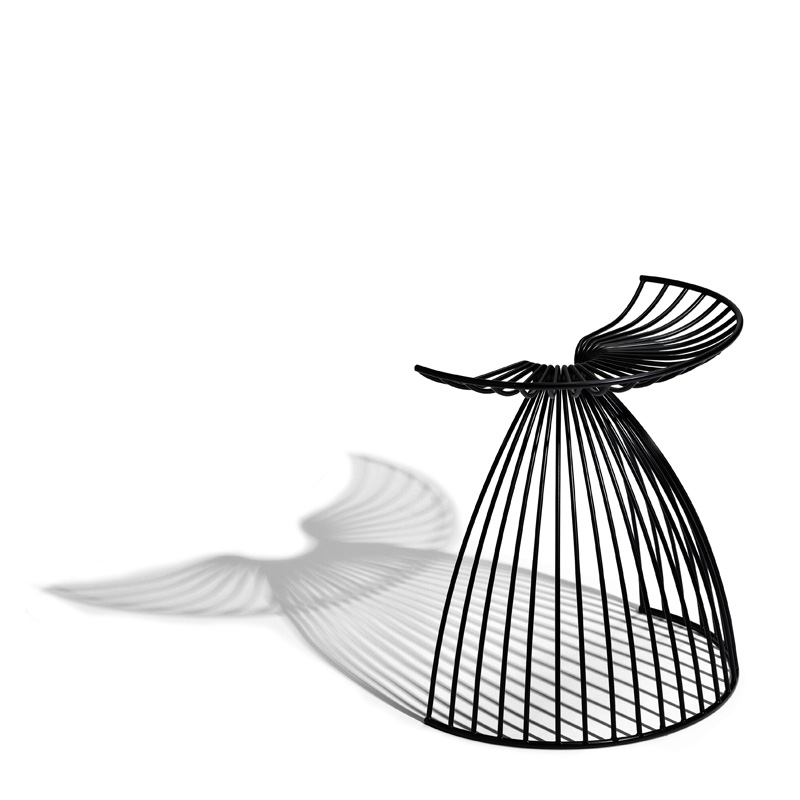 Tabouret, Gry Holmskov — Noir réglisse