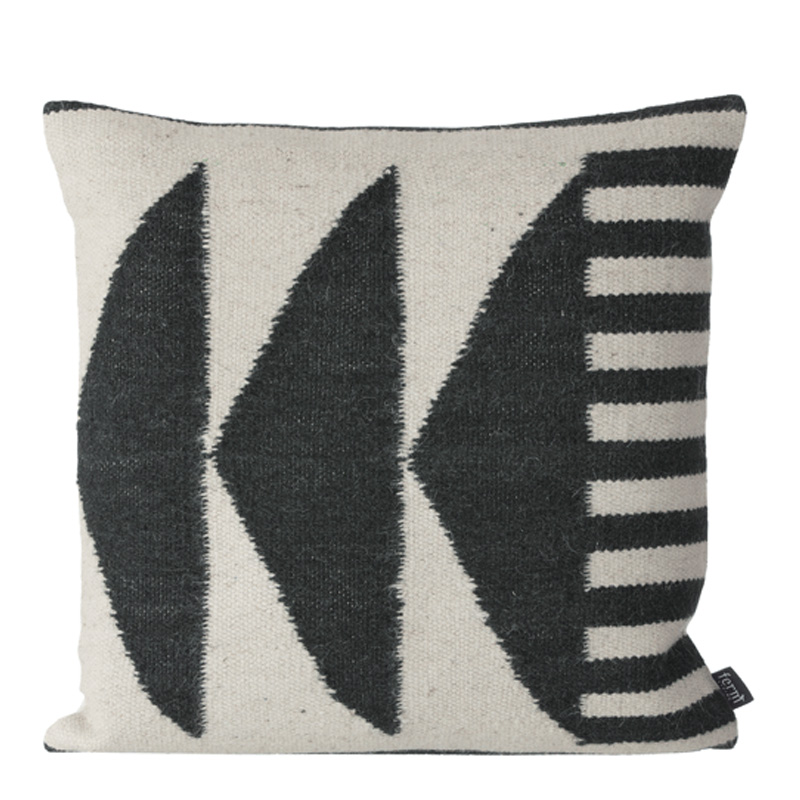 Coussin, Ferm Living — Noir réglisse