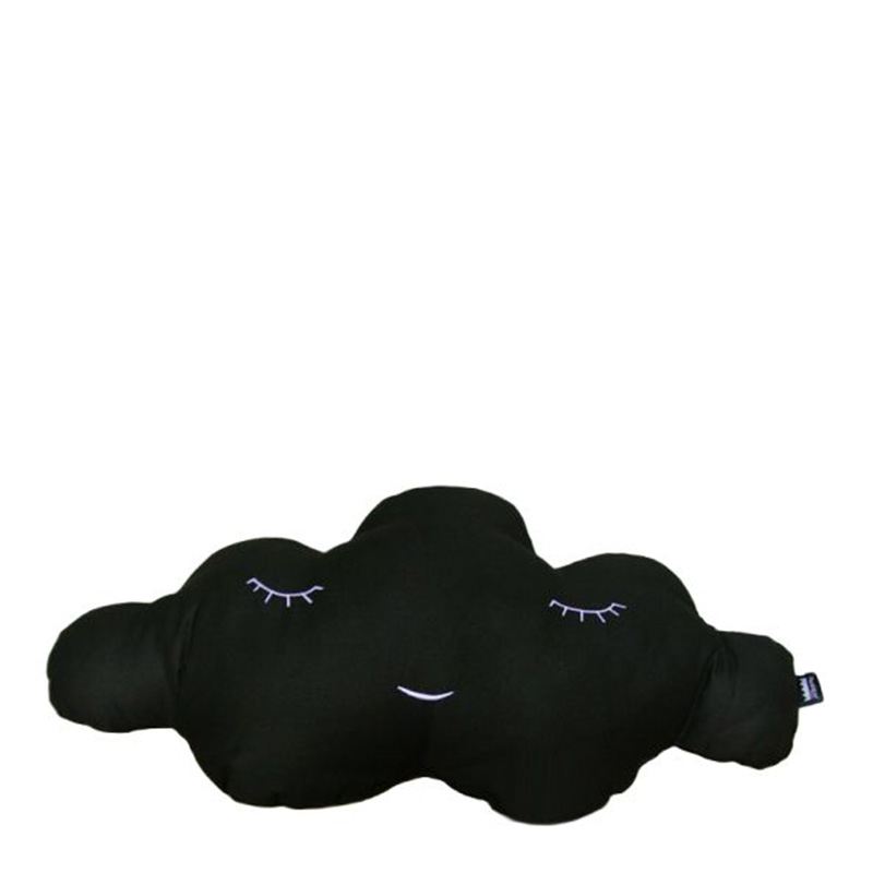 Coussin nuage, Papajarote Factory — Noir réglisse