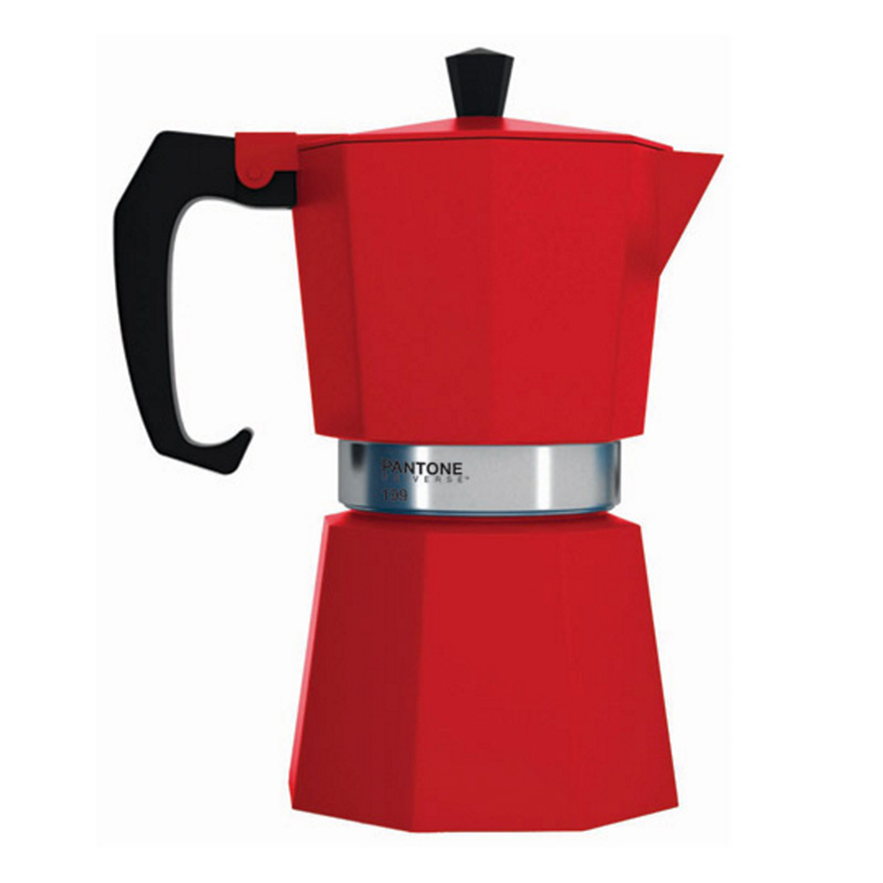 Cafetière, Pantone — Rouge Coquelicot