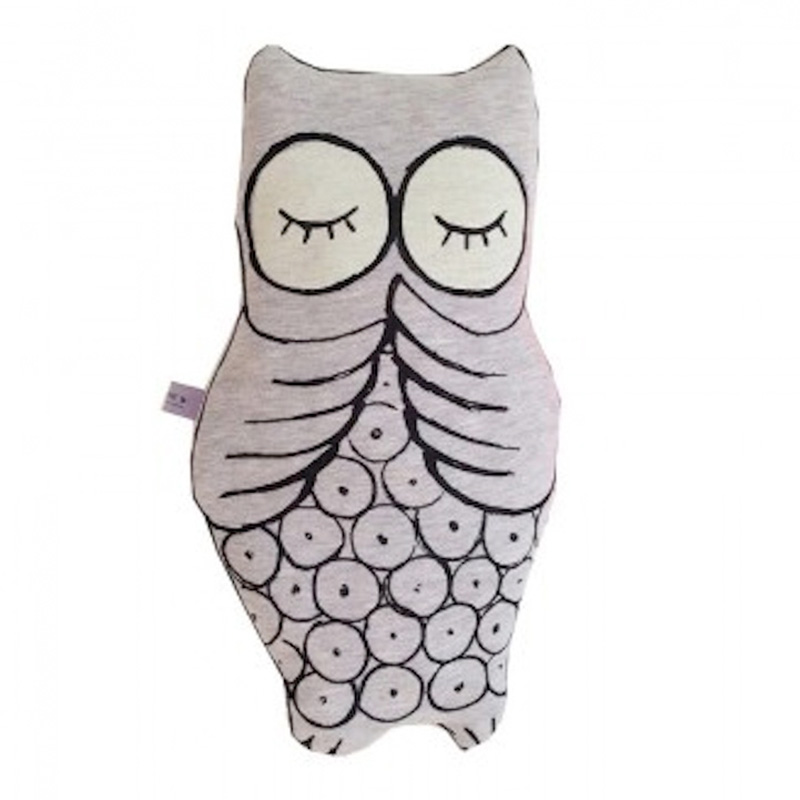 Coussin Phosphorescent, Le Petit M — Gris Perle, Ponio