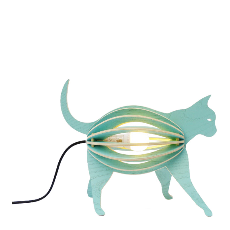 Lampe Chat, Gone's — Vert d'eau