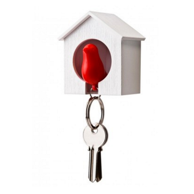 Maison porte-clés, Qualy Design — Rouge Coquelicot