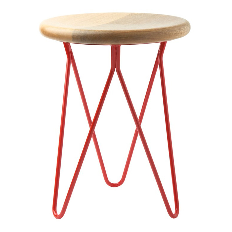 Tabouret, Kara Stool — Rouge Coquelicot