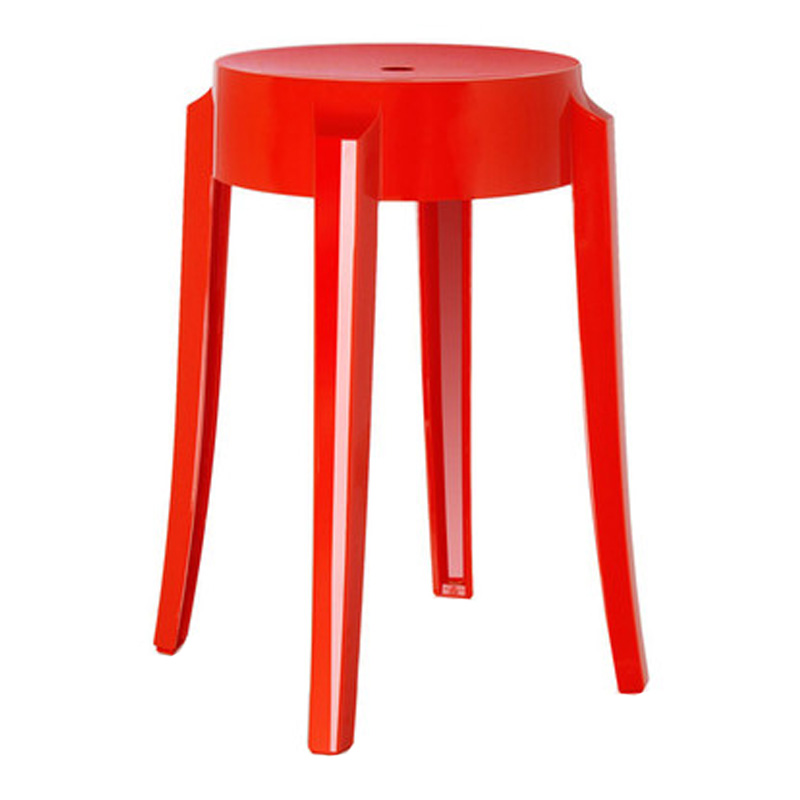 Tabouret, Kartell — Rouge Coquelicot