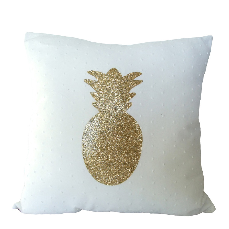 Coussin Ananas, Les Choses Bizarres — Doré, Ponio