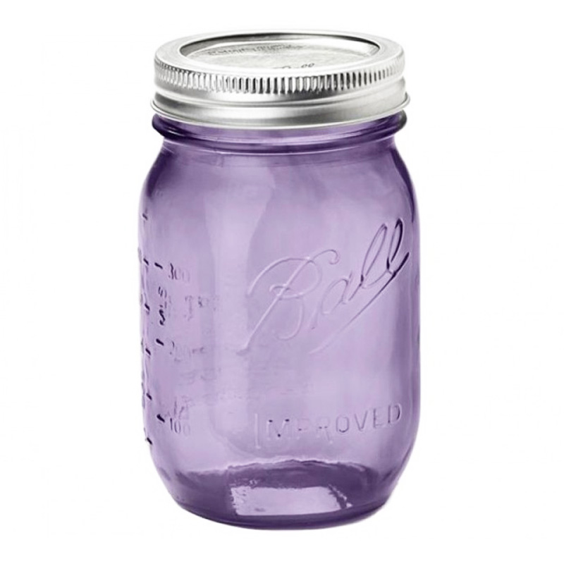 Bocal, Ball Mason Jar — Violet Lilas, Ponio