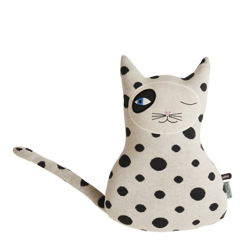 Coussin Chat, Oyoy — Blanc Crème, Ponio