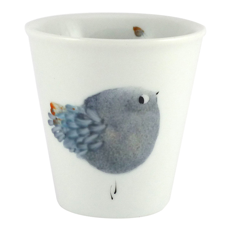 Mug, Morpho Bleu Porcelaine — Gris Souris, Ponio